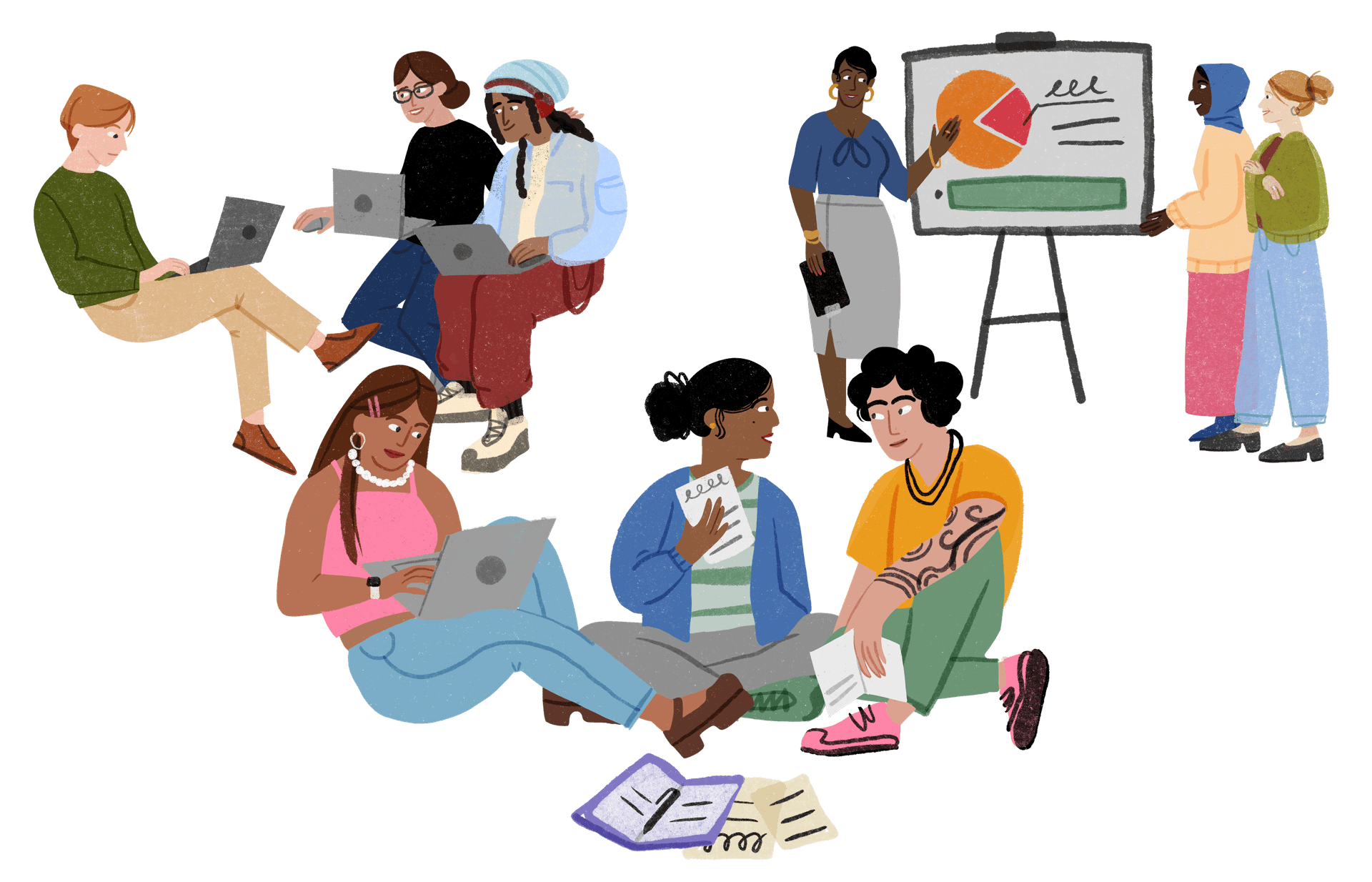 Young people learning together